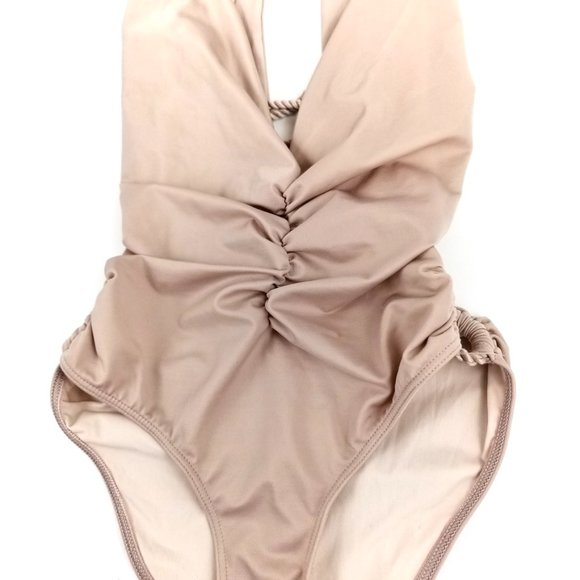 HAH | In A Ruch Monokini One Piece Swimsuit Beige - Picture 7 of 12